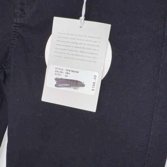 AG MATERNITY PRIMA Cigarette Leg Black Size 24 - Picture 7 of 11